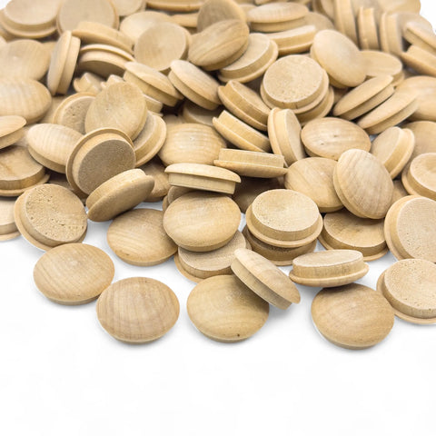 Stapel 15 mm birch Pilz-Abdeckkappen