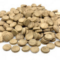 pile of 20 mm oak mushroom button plugs