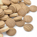 pile of 20 mm ash mushroom button plugs