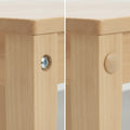 Turned wooden mushroom plug used to hide screws in wooden furniture