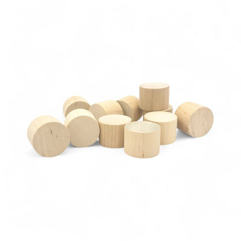stacked 30 × 40 mm wooden cylinders