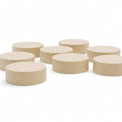 virnastatud 40 × 20 mm puidust silindrid