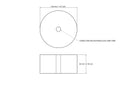 tehniline joonis: 40 × 20 mm puidust silindrid
