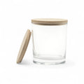 63 mm birch wood jar lid on glass jar
