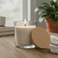 63 mm birch wood jar lid on a glass jar