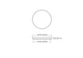technical drawing of 63 mm wood jar lid
