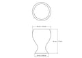 tehniline joonis: 40 mm puidust vase