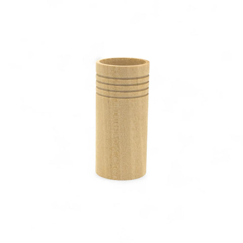 30 x 65 mm round turned wooden cylindrical container