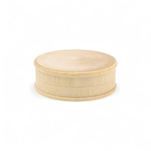 61 x 21 mm turned round wooden box
