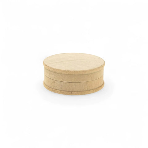 51 x 21 mm turned round wooden box