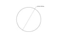 technical drawing of 25 mm sanded birch wood ball