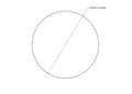 technical drawing of 30 mm sanded birch wood ball