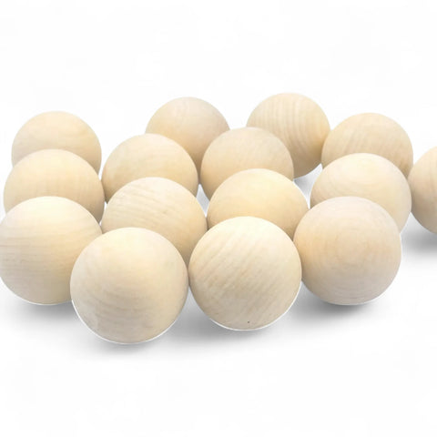 40 mm sanded birch wood balls for crafts