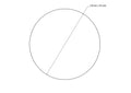 technical drawing of 40 mm sanded birch wood ball