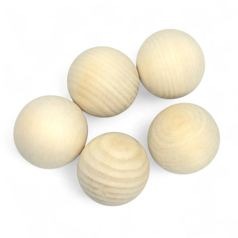 60 mm sanded birch wood balls for crafts