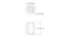 technische Zeichnung: 10 x 14 mm Holz Walzenperlen mit 4 mm hole