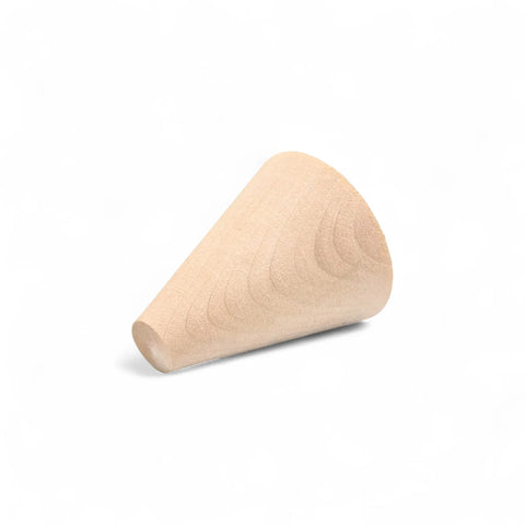 40 x 55 mm turned wooden cone