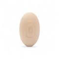 42 mm Birch Wood Egg Shape Ellipsoid Block