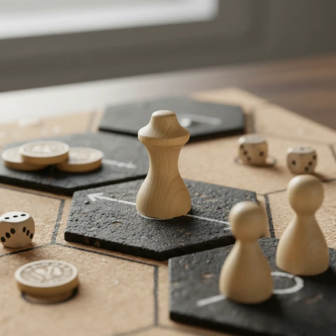 44 mm gedrechseltes Holz cabinet Knöpfe verwendet als board Spiel pieces