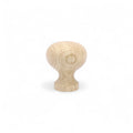 37 mm slim round oak wooden cabinet knob