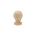 Nahaufnahme von 33 mm Eschenholz Möbelknopf showing wood grain