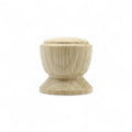 30 mm decorative turned oak wooden cabinet knob