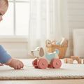 35 mm wooden toy wheel used on toy vehicle