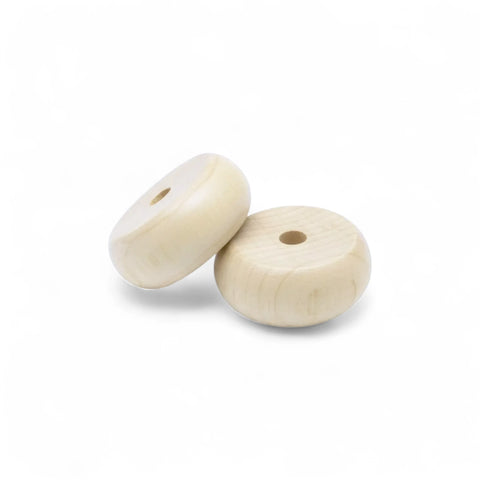 30 mm rounded Holz Spielzeugräder
