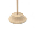 Nahaufnahme von carved base von 33 cm Holz table flag stand