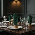 Napkins novietots in 44 mm koka salvete gredzeni ar linseed oil finish