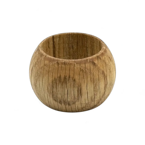 44 mm koka salvete gredzeni ar linseed oil finish